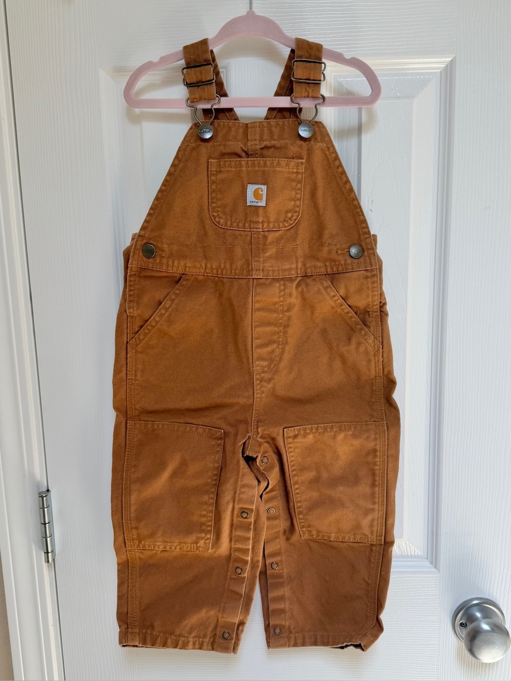 Carhartt Canvas Bib Overalls Brown 24M